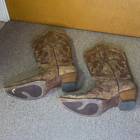 Corral Cognac/Brown Patch Boots C2902 Size 7 - Picture 8 of 9